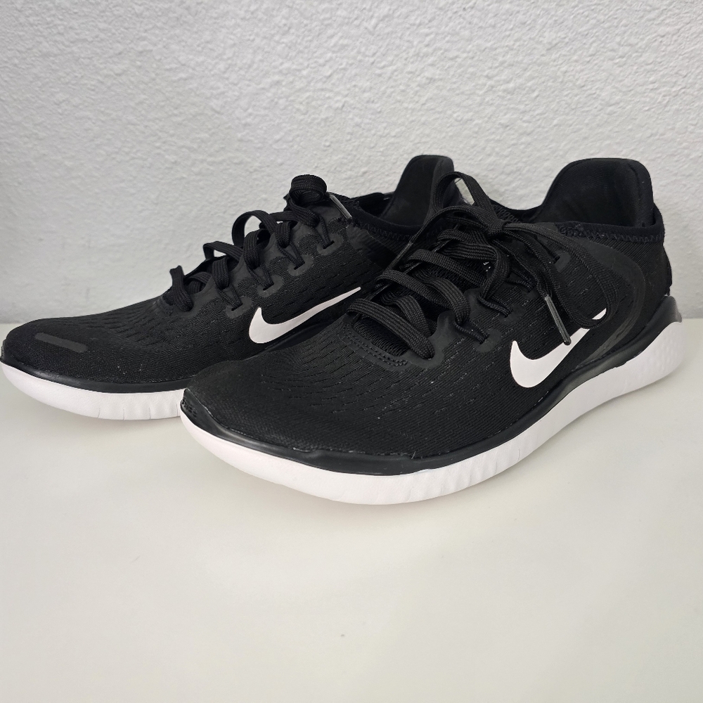 Women's Nike Black and White Trainer Sneakers